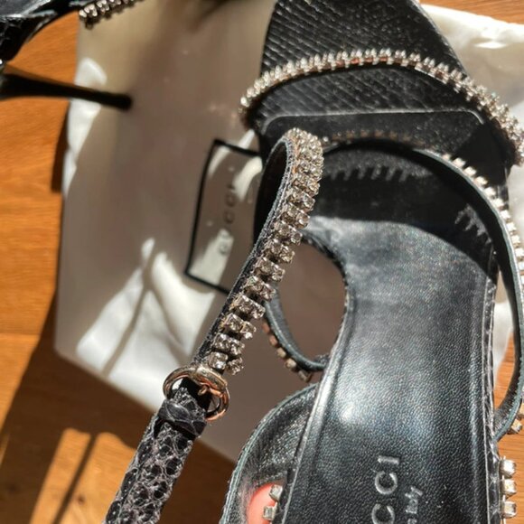 Gucci Glitter Sandals High Heels - Picture 2 of 7
